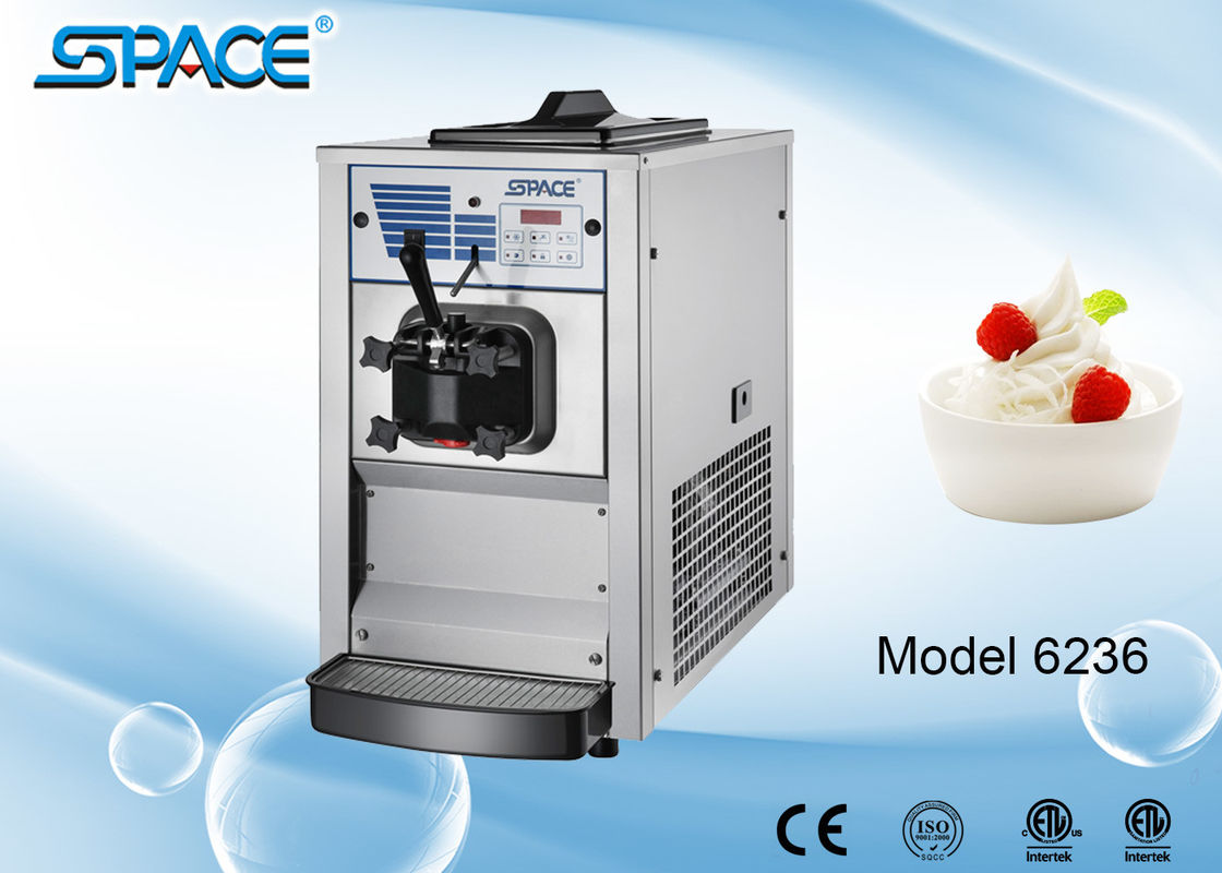 Mini Commercial Soft Ice Cream Making Machine Table Top with Single Flavor
